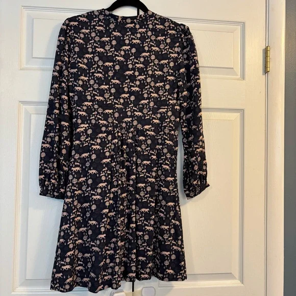 ‼️Sold‼️Boden Navy and Pink Animal Print Dress - Picture 6 of 14